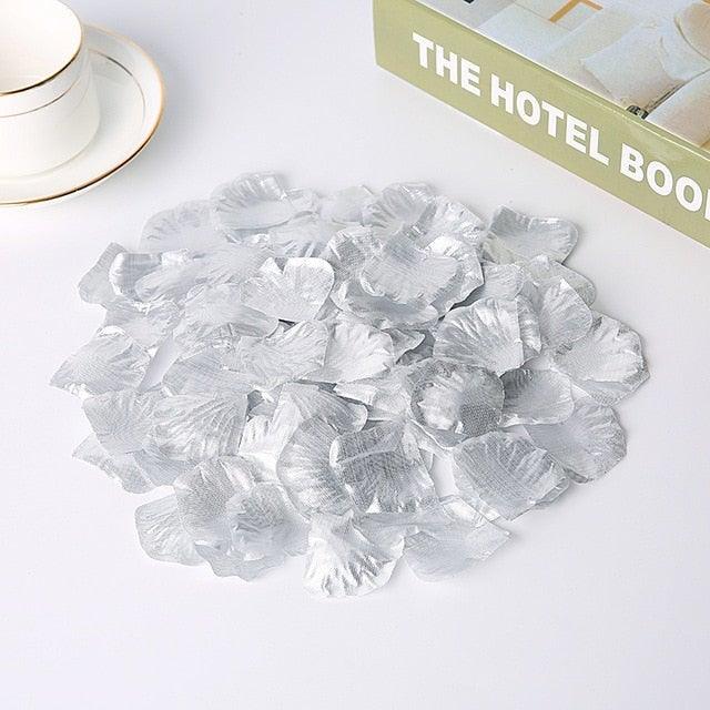 1000PCs Fake Separated Deodorized Rose Petals Party Decorations Artificial Flowers Romantic Wedding Marriage Accessories For Valentine Gifts