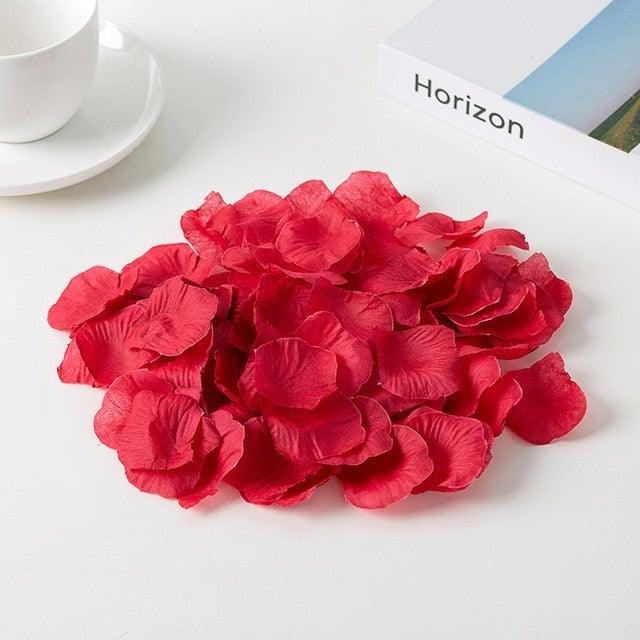 1000PCs Fake Separated Deodorized Rose Petals Party Decorations Artificial Flowers Romantic Wedding Marriage Accessories For Valentine Gifts