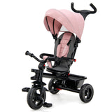 4-in-1 Baby Tricycle Toddler Trike with Convertible Seat-Blue