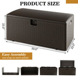 31/73/100 Gallon All Weather Storage Container with Lockable Lid-L