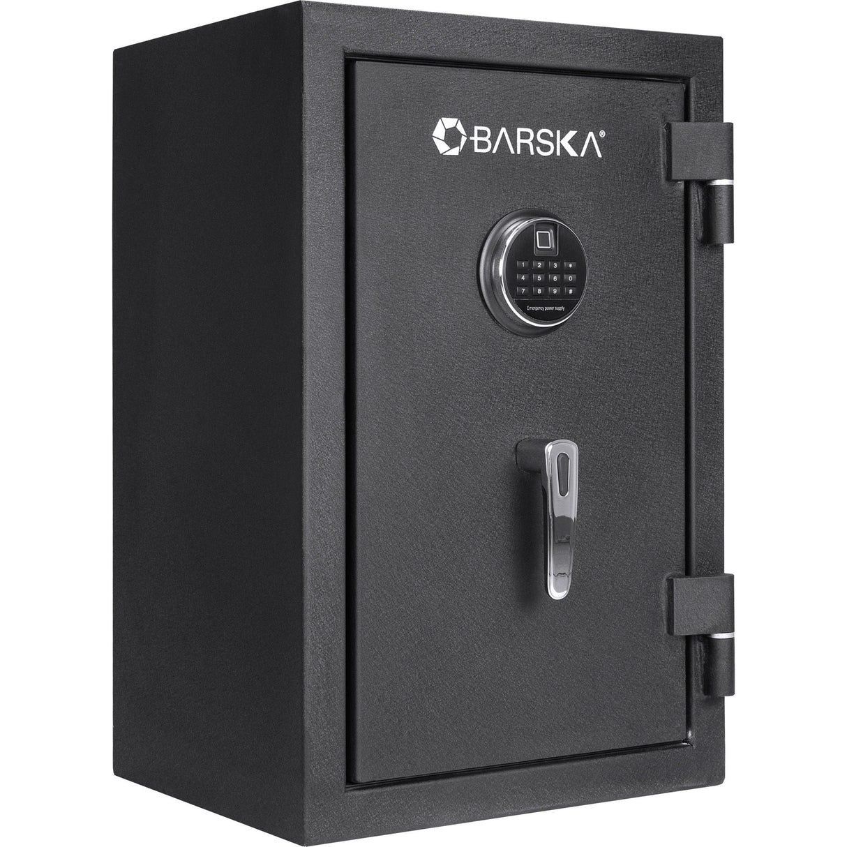 2.02 Cubic Ft Biometric Keypad Fire Resistant Safe - Black by Couch.com
