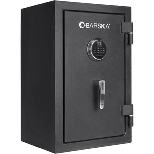 2.02 Cubic Ft Biometric Keypad Fire Resistant Safe - Black by Couch.com