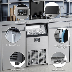 100LBS/200LBS/265LBS  Freestanding Commercial Ice Maker Z5845A