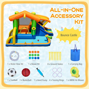 Foldable Dining Table for 2-4 People with Rubber Wood Legs for Small Space-Walnut