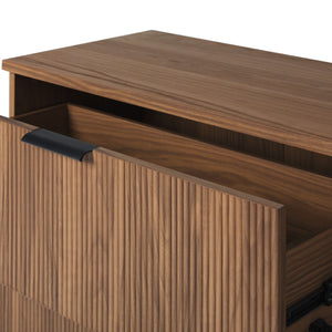 Mid-Century 3 Drawer Chest With Reeded Drawer Fronts by Couch.com