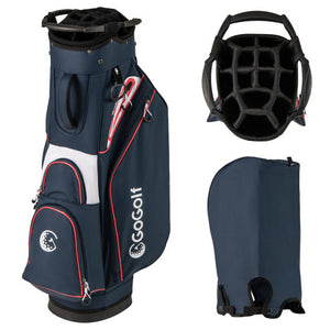 Golf Cart Bag Lightweight Portable Golf Club Organizer Bag-Navy