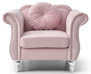 Chic Transitional Flared Arm Chair by Couch.com