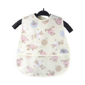 Baby eating bib girl baby waterproof children male painting apron