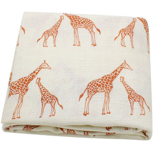 Organic cotton cloth baby swaddled baby blanket