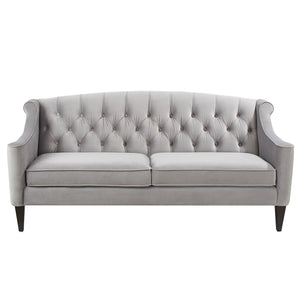 Ken - Upholstered Button Tufted Sofa - Opal Gray by Couch.com