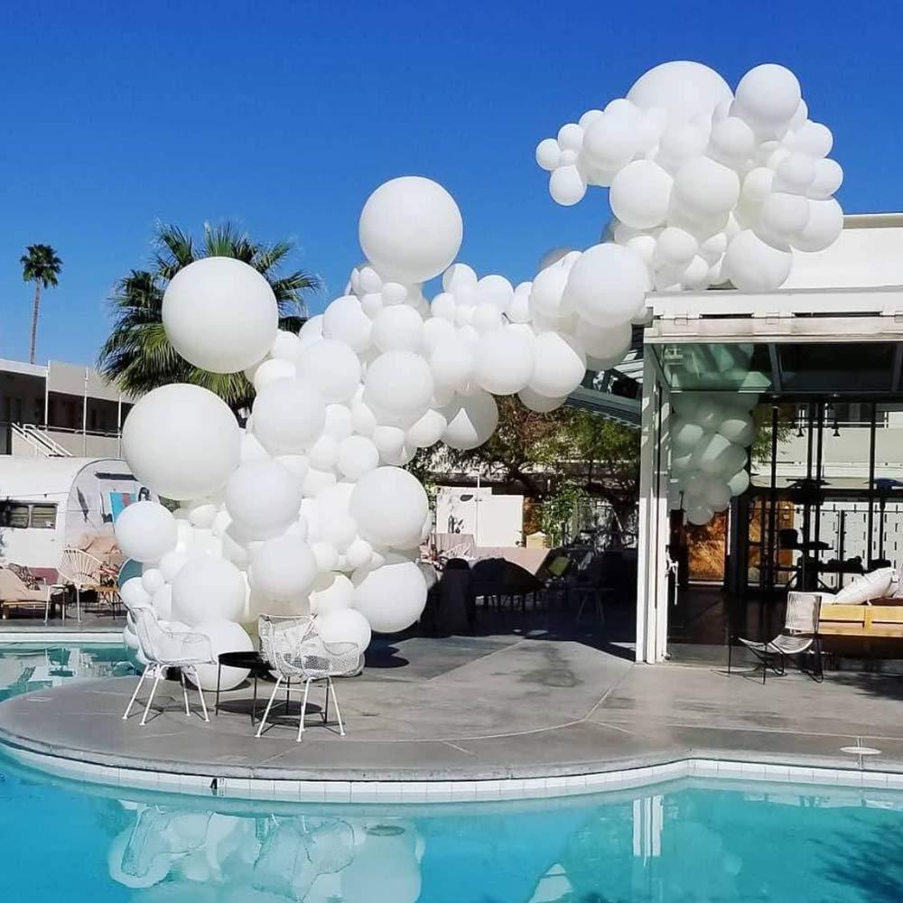 104pcs Giant White And Gold Wedding Birthday Bachelorette Engagements Anniversary Party Balloon For Decoration Balloon Arch Kit for Baby Shower Bridal Shower Birthday Party Decorations