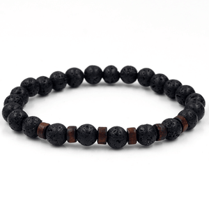 Epic Legendary Volcanic Stone Bracelet For Men And Women Lava Stone Stretch Yoga Bead Bracelet