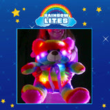 Rainbow Lites Teddy Bear Glow Plush LED Night Light Up Stuffed Animal (16 inch)