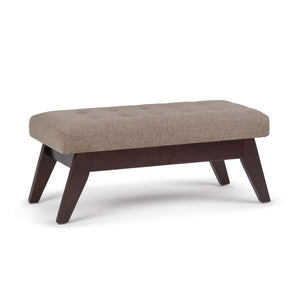 Draper - Upholstered Mid Century Tufted Ottoman Bench by Couch.com