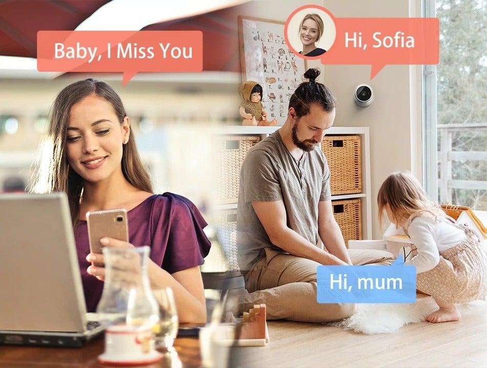 1080P IP Wifi Camera Indoor Surveillance Camera Baby Monitor Mini Cam Home Security Webcam Motion Detection with Night Vision AIl Human Detection Activity Zone