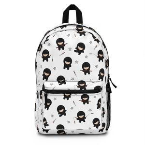 Kids Ninja White Backpack