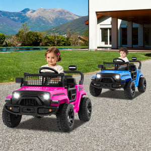 12V Kids Ride on Truck Car Battery Powered Electric Vehicle-Navy