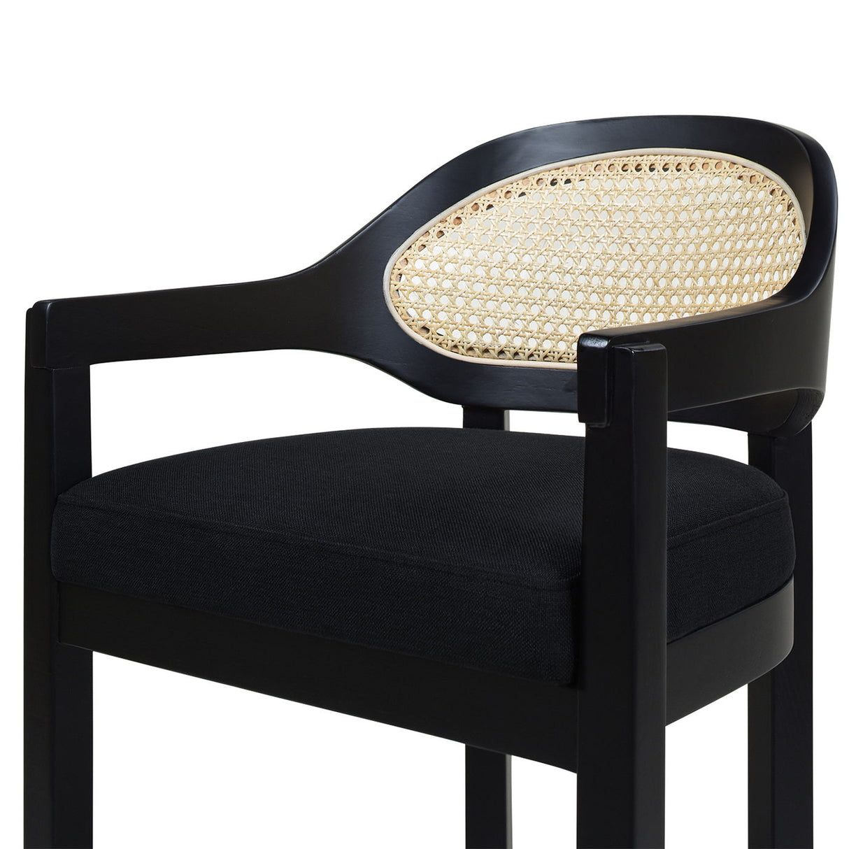 Americana - Mid-Century Modern Cane Back Counter Stool by Couch.com