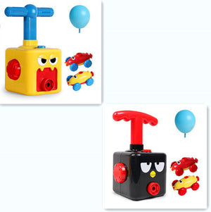 Power Balloon Launch Tower Toy Puzzle  Education Inertia Air Power Balloon Car Science Experimen Toy For Children Gift