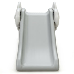 Freestanding Baby Mini Play Climber Slide Set with HDPE anf Anti-Slip Foot Pads-Gray