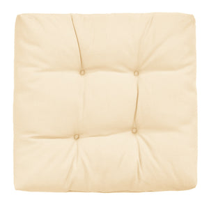 21 Inch  x 21 Inch Patio Chair Seat Cushion Pads for Indoor and Outdoor-Beige