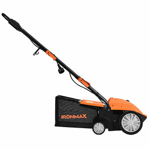 13 Inch 12 Amp Electric Scarifier with Collection Bag and Removable Blades-Green