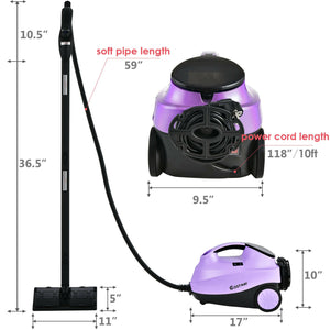 2000W Heavy Duty Multi-purpose Steam Cleaner Mop with Detachable Handheld Unit-Red