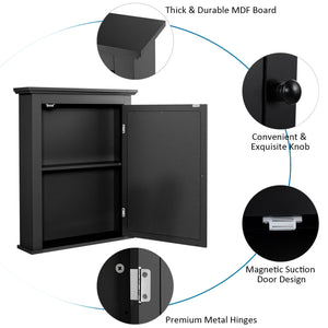 Bathroom Wall Mounted Storage Mirror Medicine Cabinet