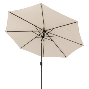 10 Feet Outdoor Patio Umbrella with Tilt Adjustment and Crank-Beige by DirectDeals