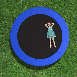 10 Feet Trampoline Pad Replacement Safety Pad with Fixing Straps (Blue)