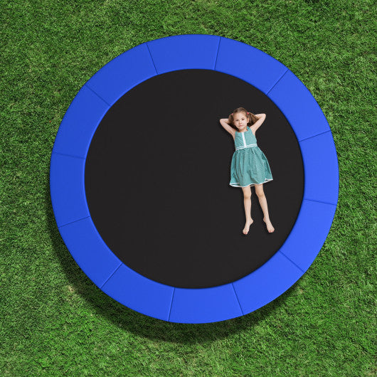 10 Feet Trampoline Pad Replacement Safety Pad with Fixing Straps (Blue)