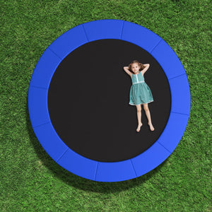 10 Feet Trampoline Pad Replacement Safety Pad with Fixing Straps (Blue)