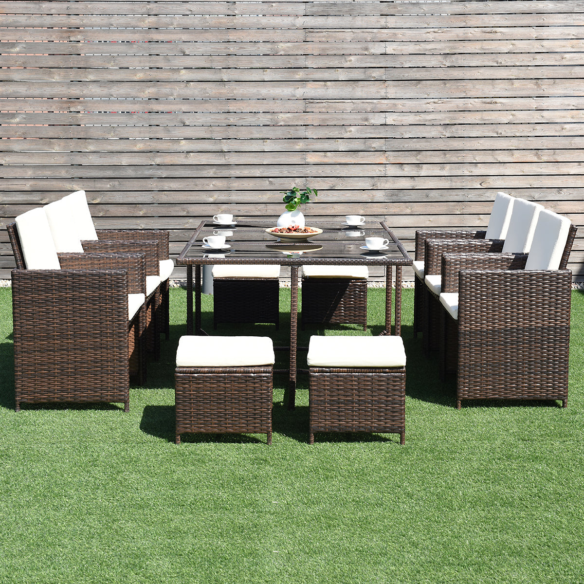 10 Pieces Outdoor Patio Dining Set by DirectDeals