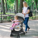 Lightweight Aluminium Frame Baby Stroller with Net-Beige
