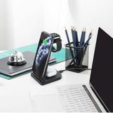 3-in-1 Fast Wireless Charging Stand for Phones, Apple Watch & AirPods by Infinite Basics