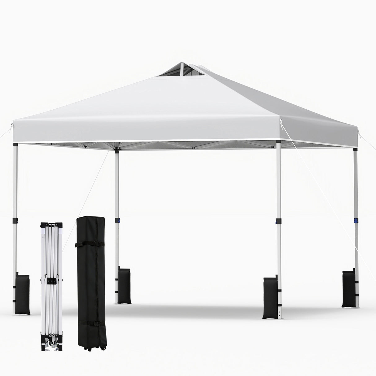 10 x 10 Feet Outdoor Commercial Pop up Canopy Tent-White
