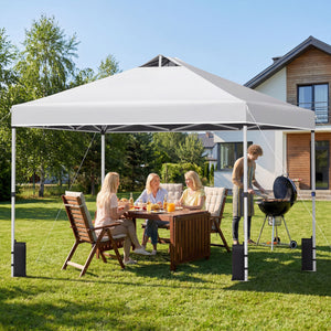 10 x 10 Feet Outdoor Commercial Pop up Canopy Tent-White