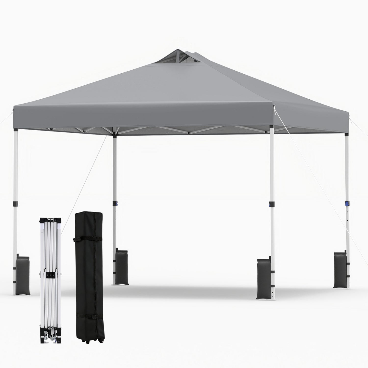 10 x 10 Feet Outdoor Commercial Pop up Canopy Tent-White