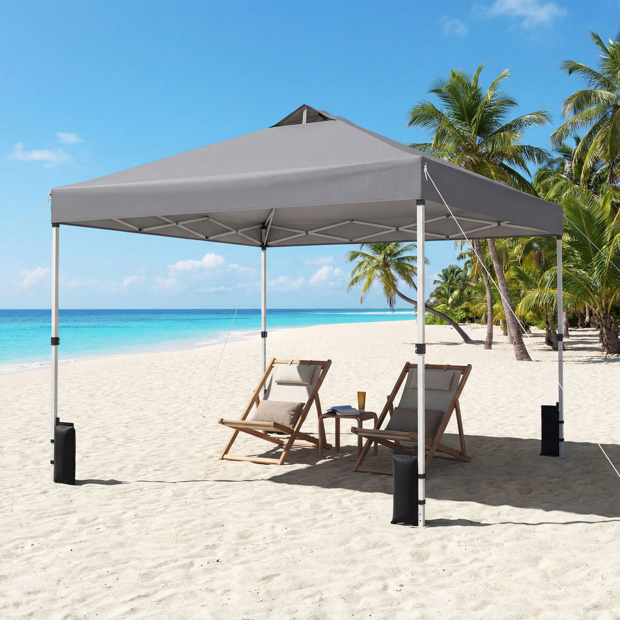 10 x 10 Feet Outdoor Commercial Pop up Canopy Tent-White
