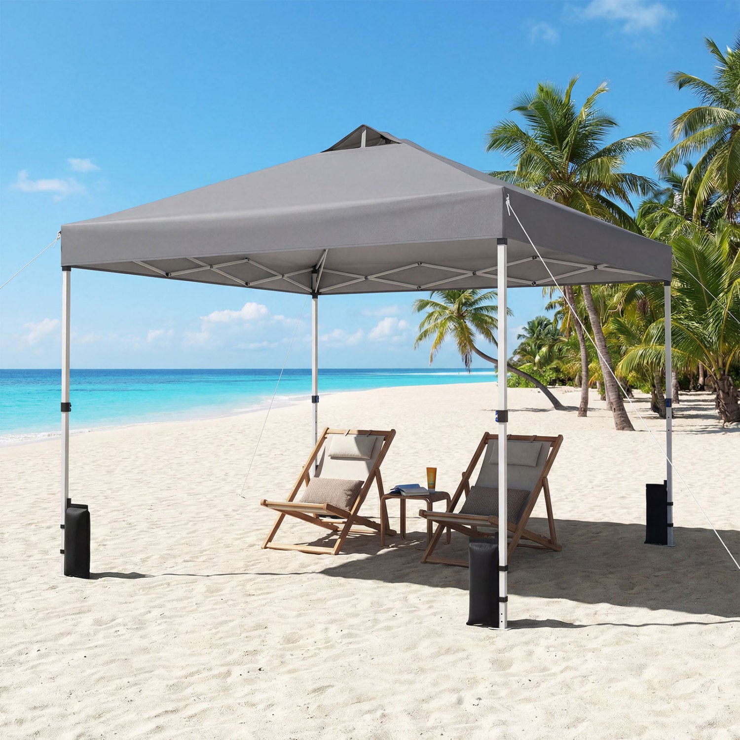 10 x 10 Feet Outdoor Commercial Pop up Canopy Tent-White