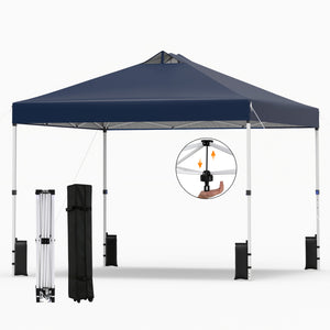 10 x 10 Feet Outdoor Commercial Pop up Canopy Tent-White