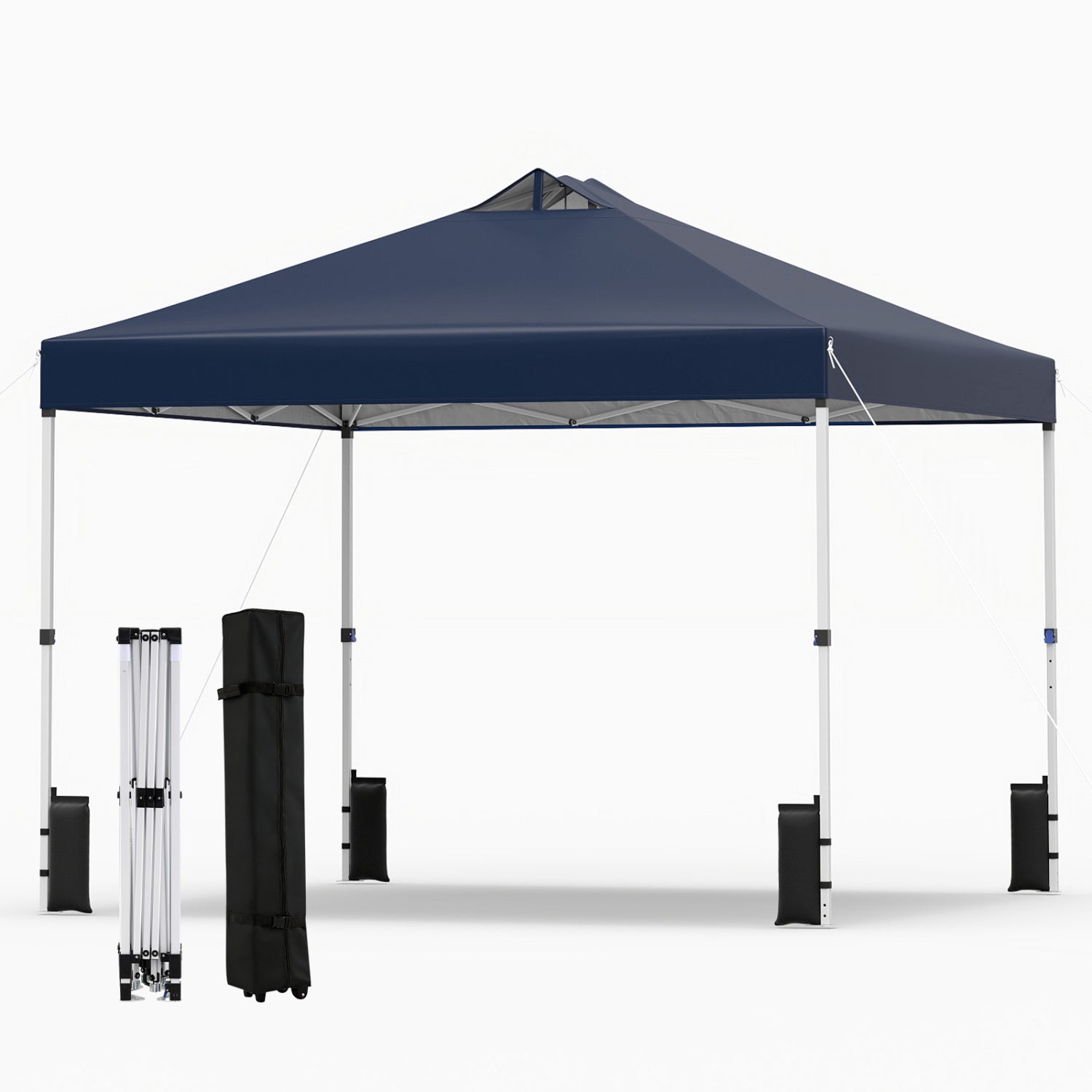 10 x 10 Feet Outdoor Commercial Pop up Canopy Tent-White