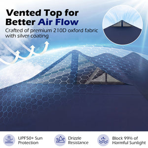 10 x 10 Feet Outdoor Commercial Pop up Canopy Tent-White