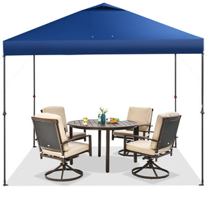 10 x 10 Feet Foldable Outdoor Instant Pop-up Canopy with Carry Bag-Blue by DirectDeals