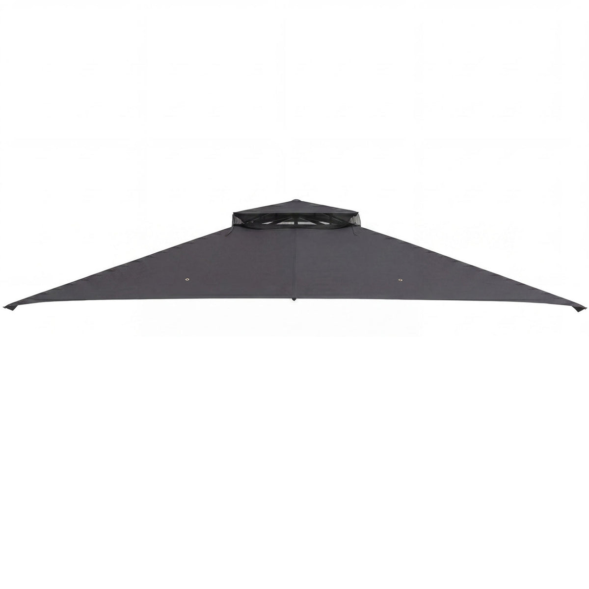10 x 12 Feet Gazebo Replacement Top with Air Vent and Drainage Holes-Gray