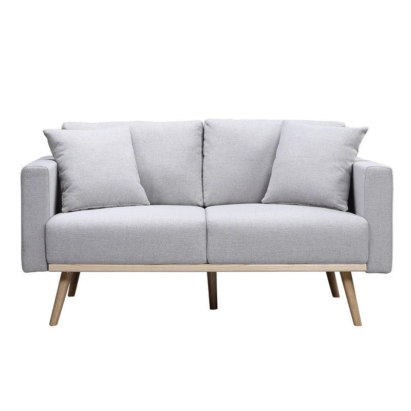 Easton - Linen Fabric Living Room Set With USB Charging Ports Pockets And Pillows (Set of 2) by Couch.com
