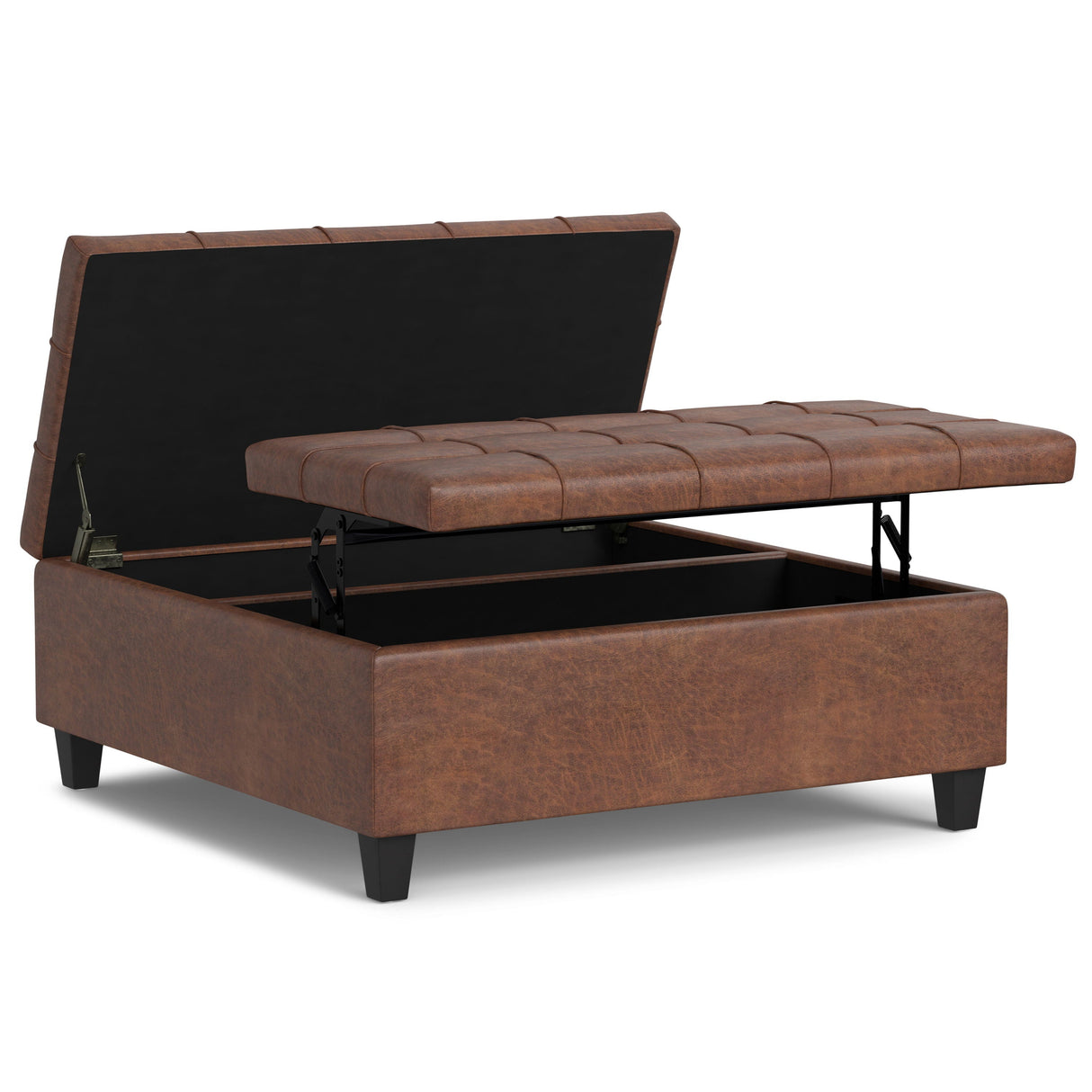 Harrison - Upholstered Coffee Table Storage Ottoman by Couch.com