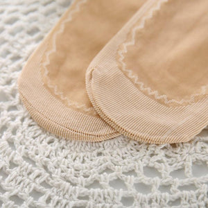 10Pairs High Quality Women Socks Velvet Silk Spring Summer Socks Breathable Soft Cotton Bottom Wicking Slip-resistant Short Socks For Women