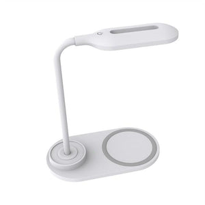 10W QI Quick Wireless Charging LED Desk Lamp Flexible Touch Dimmable Eye Protect Reading Table Light Bedroom Office Table Lamp Decorative Table Lamp Cute Study Lamps for Bedroom Décor