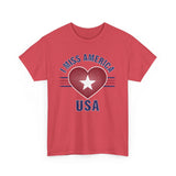 "I Miss America" Heart Unisex Heavy Cotton Tee